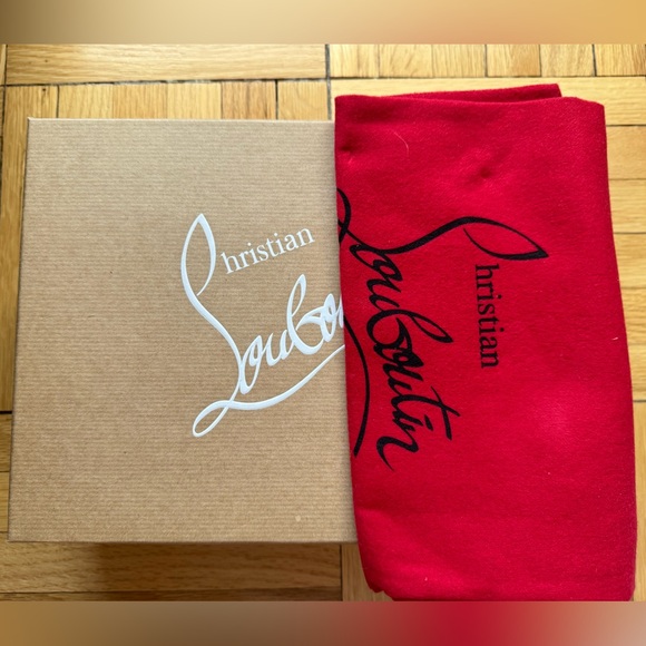 BRAND NEW- Never worn Christian Louboutin Marine Alta Patent Stripes Size:39.5 - Picture 11 of 12